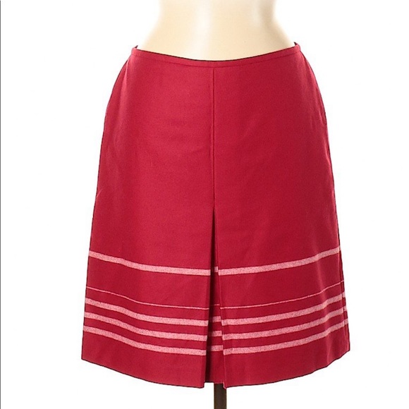 LOFT Skirts 3 For 2 Ann Taylor Loft Red Wool Blend Skirt Size 2